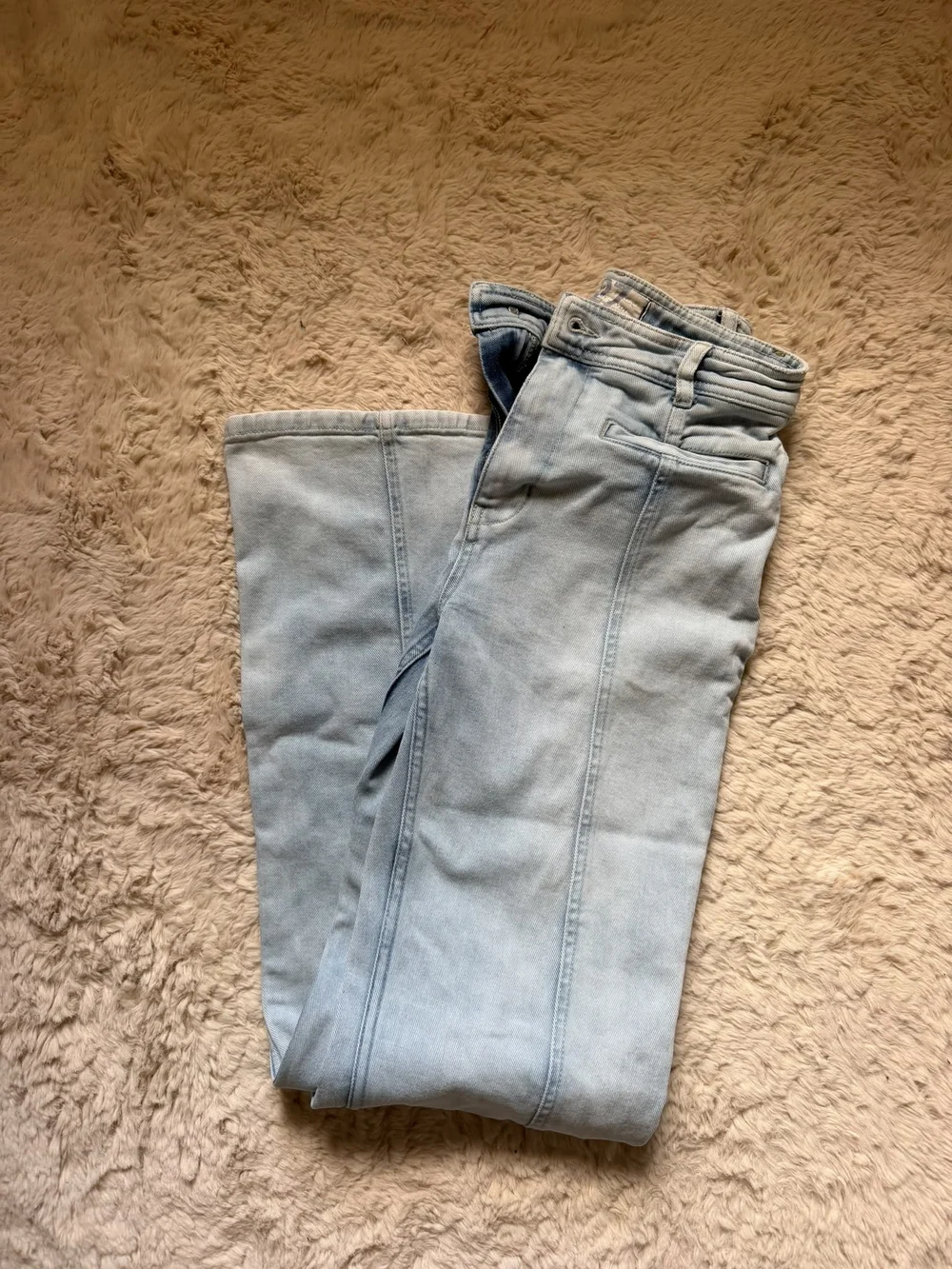 Free People Firecraker Jeans with Gold Star Patch